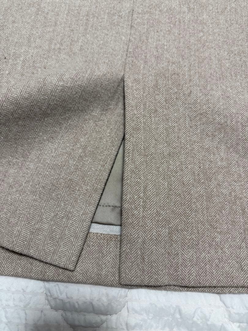 美品　ボーダーズアットバルコニー WOOL HERRINGBONE DRESS