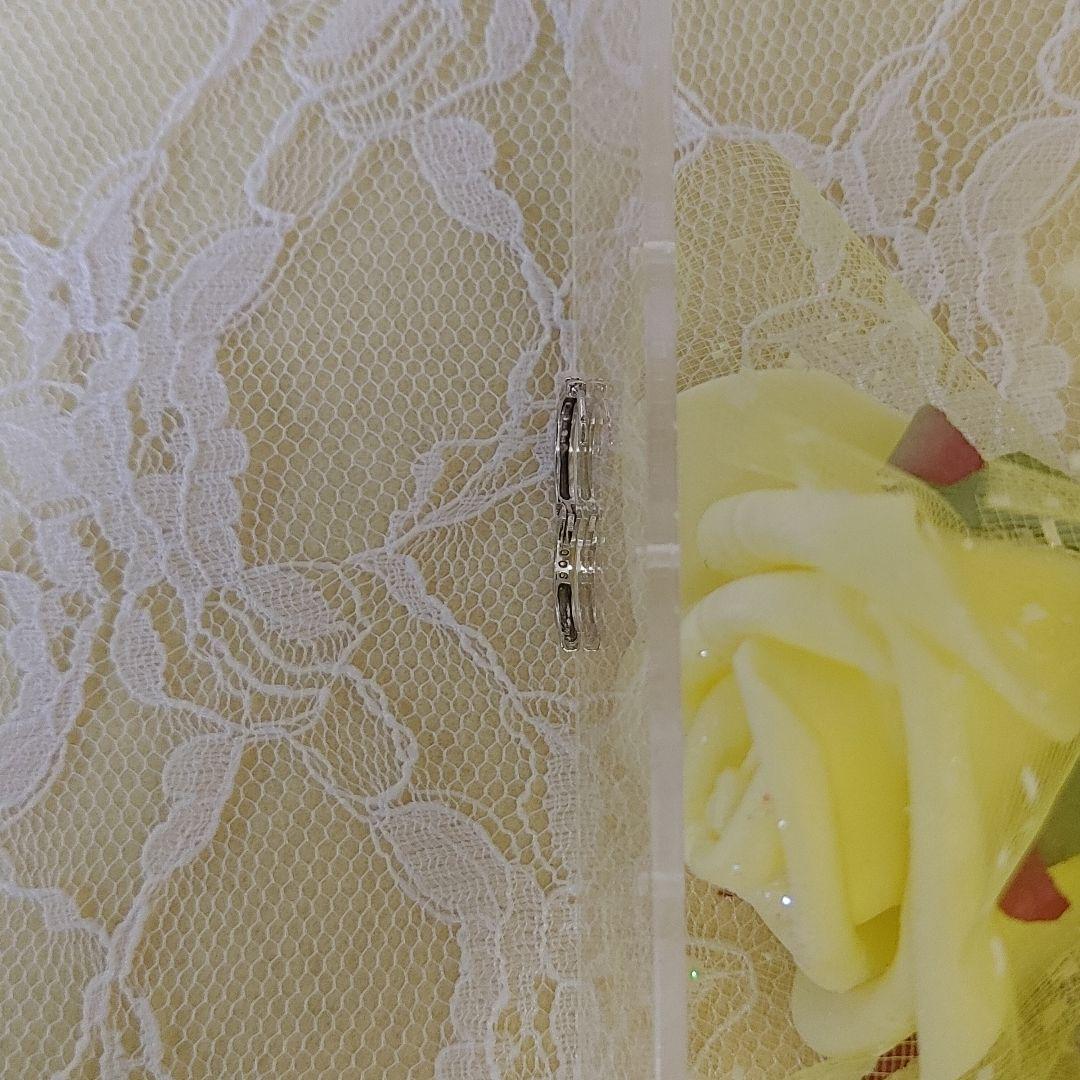 【TAKE-UP】K14WG ダイヤフ－プ 　ピアス(片耳)