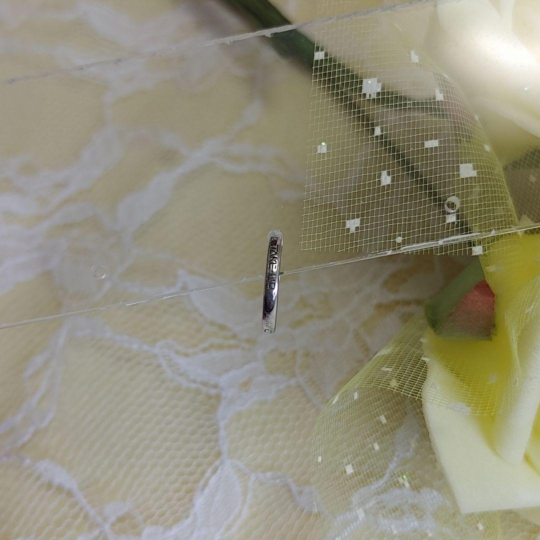 【TAKE-UP】K14WG ダイヤフ－プ 　ピアス(片耳)