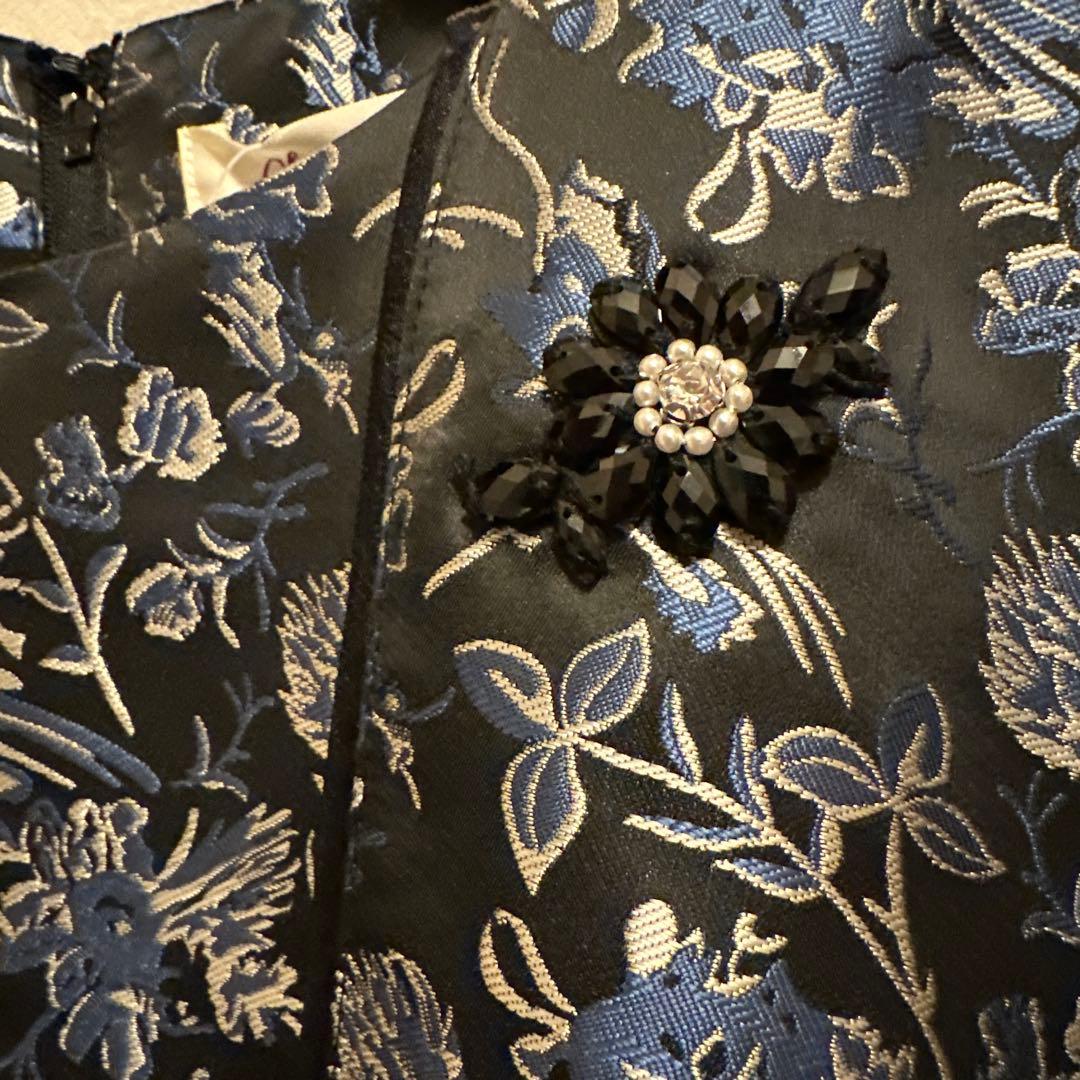 Super Beauty 2025タグ付ジャガード織切替ワンピース