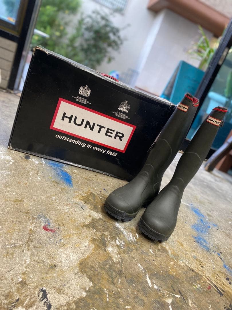 ハンターHUNTER レインブーツ 26.5cm箱付き