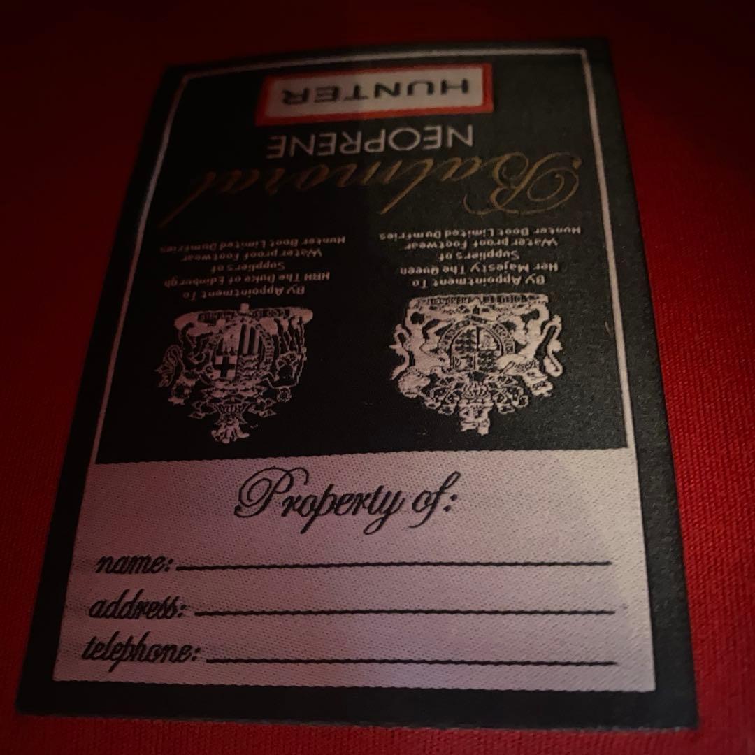 ハンターHUNTER レインブーツ 26.5cm箱付き