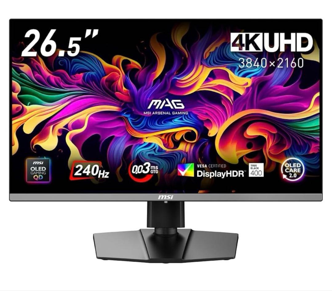 MSI ゲーミングモニター MAG 272UP QD-OLED X24