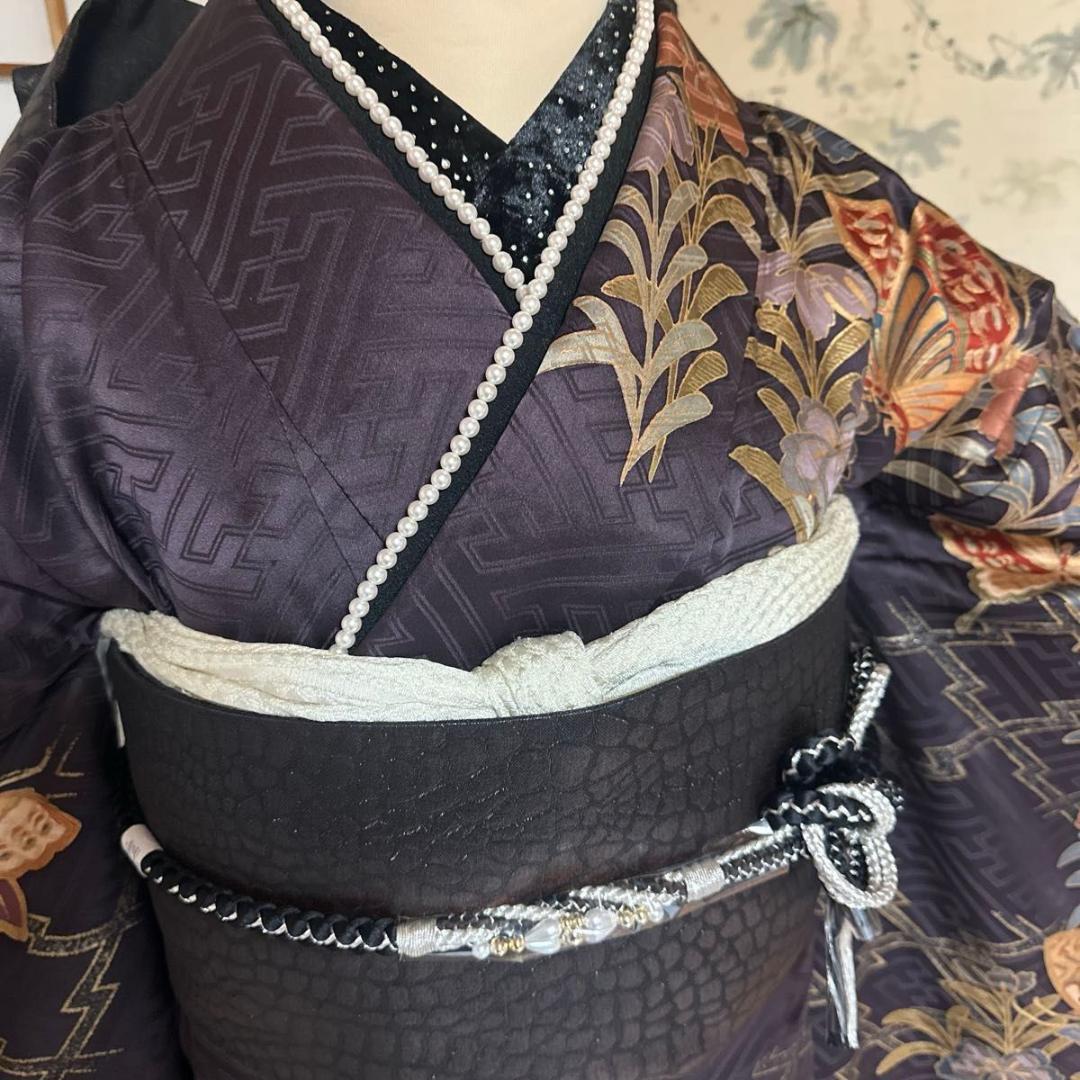 花と蝶シックな華やかMODE-Style♡振袖フルセット　成人式前撮り