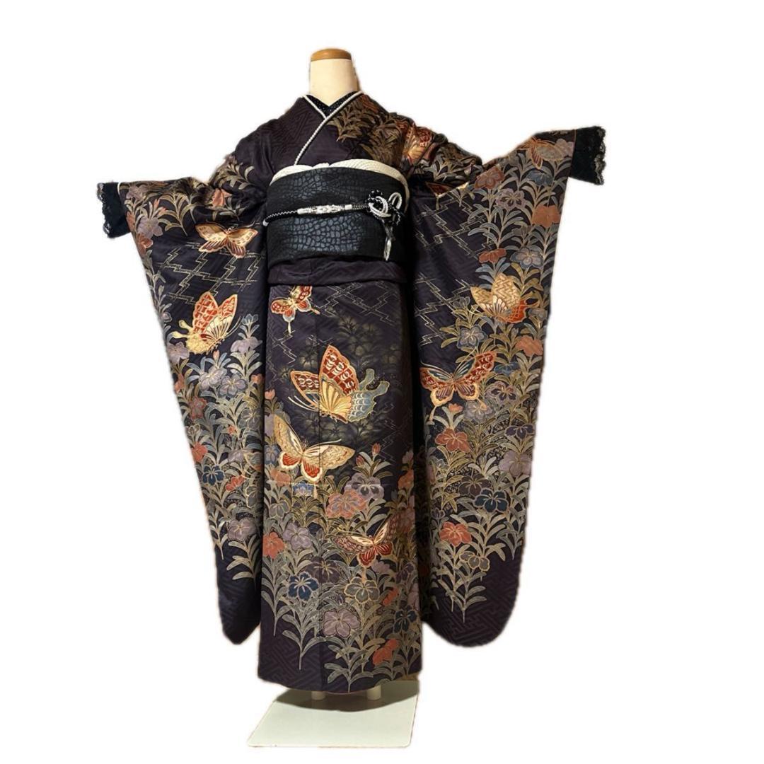 花と蝶シックな華やかMODE-Style♡振袖フルセット　成人式前撮り