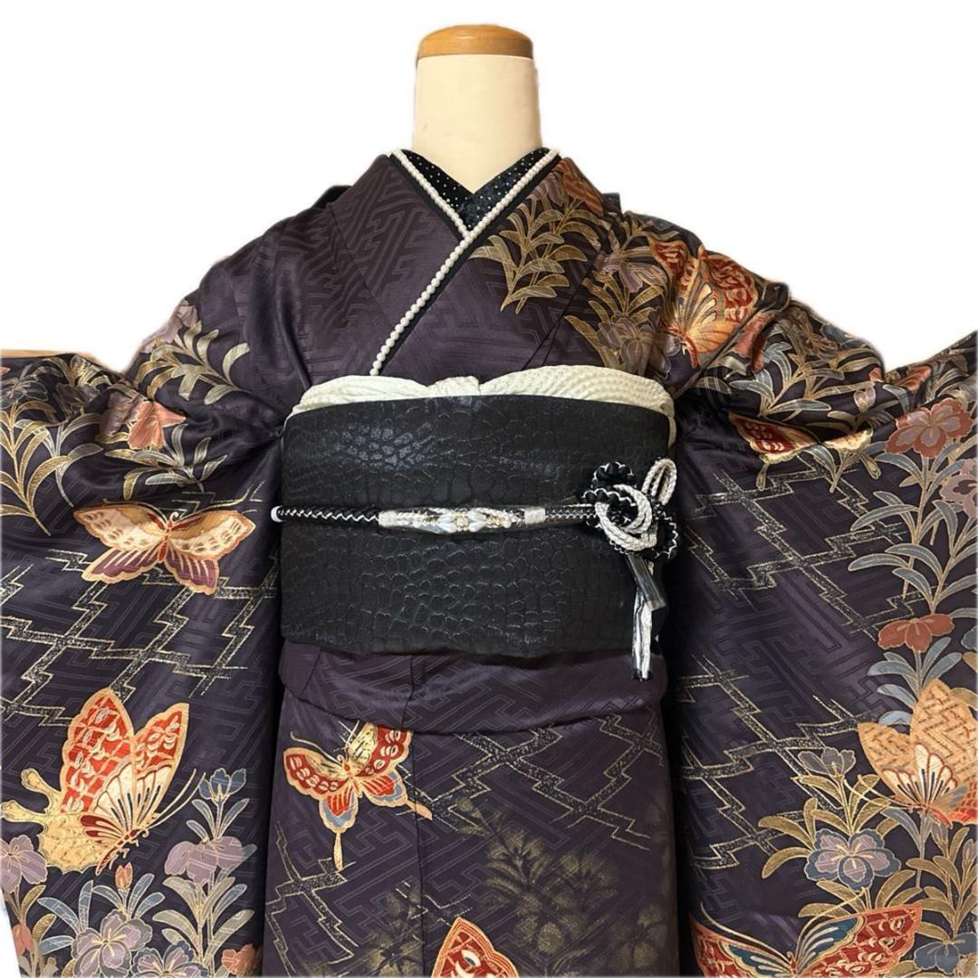 花と蝶シックな華やかMODE-Style♡振袖フルセット　成人式前撮り