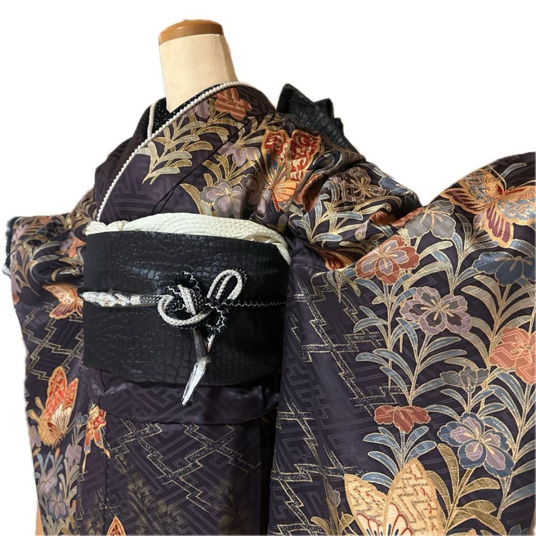 花と蝶シックな華やかMODE-Style♡振袖フルセット　成人式前撮り