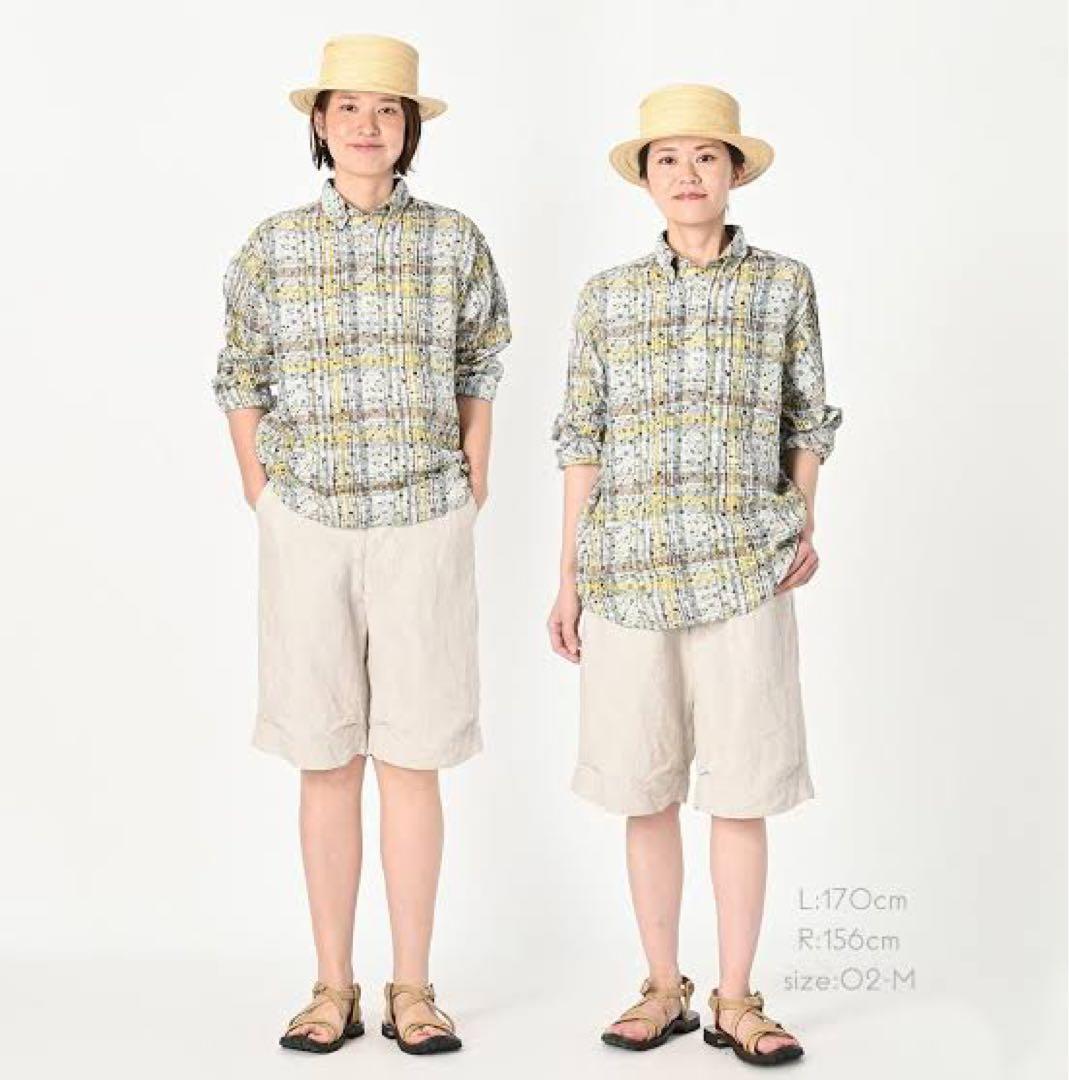 45R フォーティファイブアール 麻100％ シャツ 長袖 美品