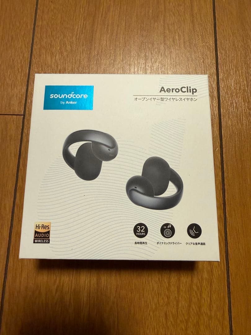 新品未使用　soundcore AeroClip サウンドコアワイヤレスイヤホン