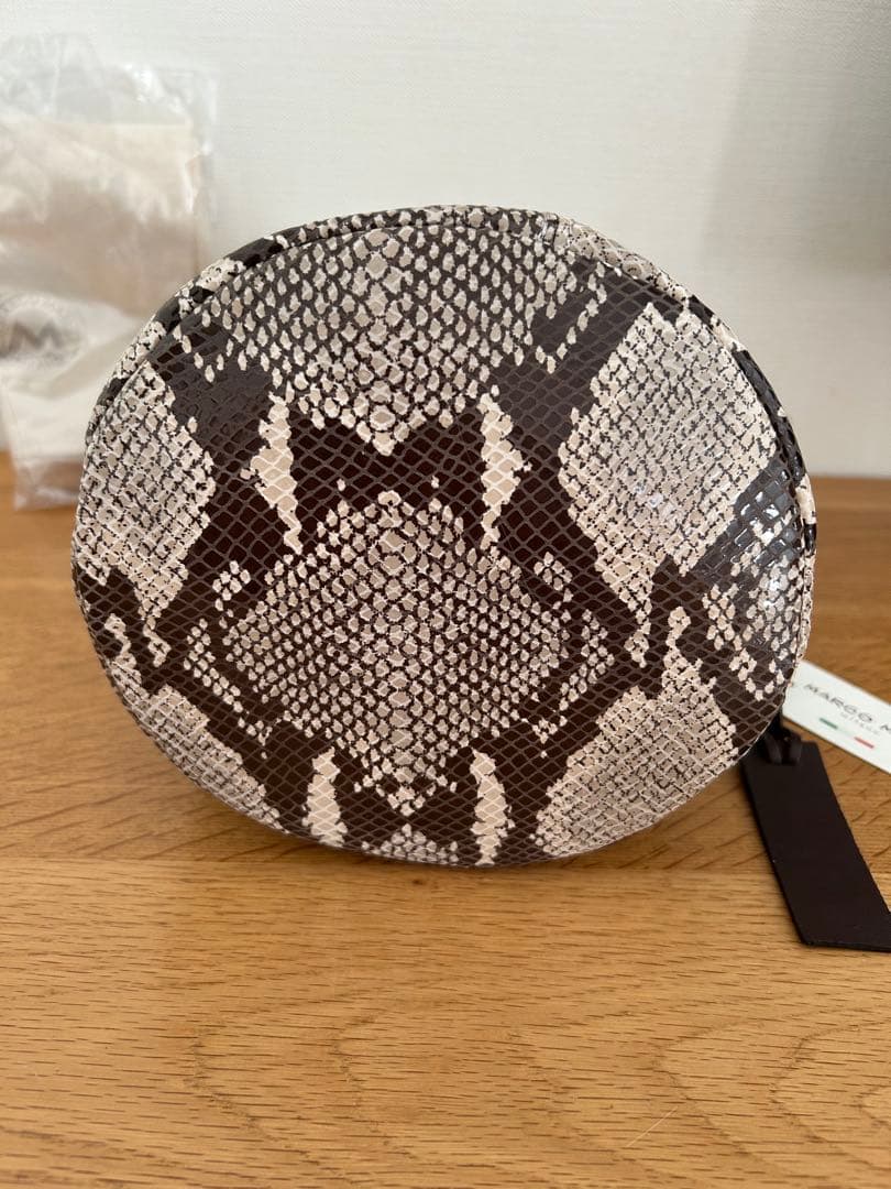 未使用 marco masi マルコマージ パイソン レザーバッグ　ハンドバッグ