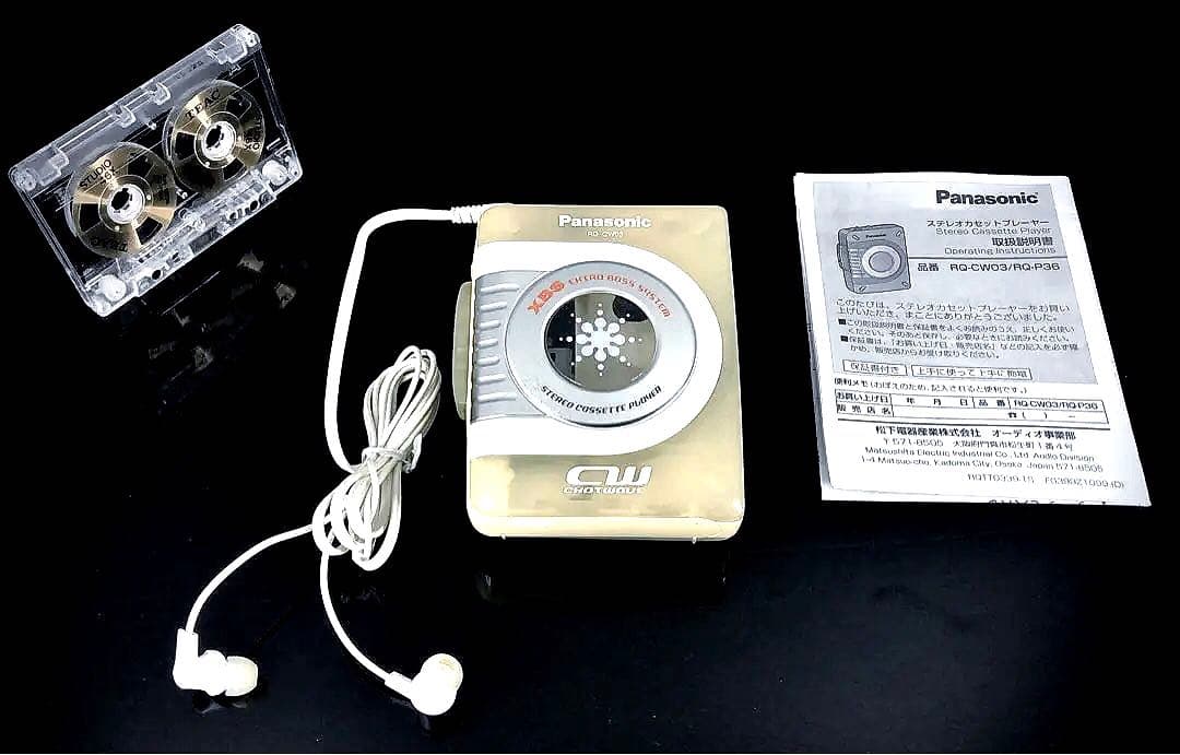 カセットプレーヤー PanasonicRQ-CW03白「 整備済み、完動超美品」