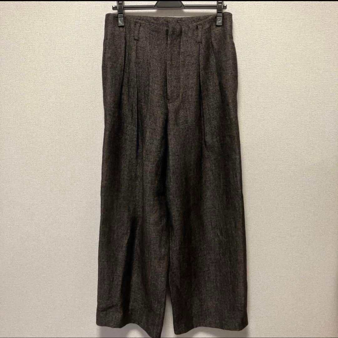 パンツ LIDNM Wool Linen Baggy Slacks