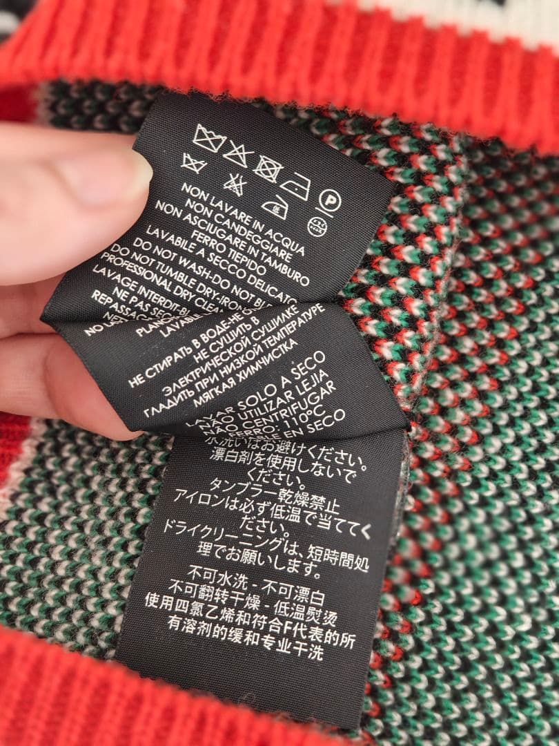 GUCCI ビーニー ニット帽 ドラゴン 蛇刺繍 Lサイズ