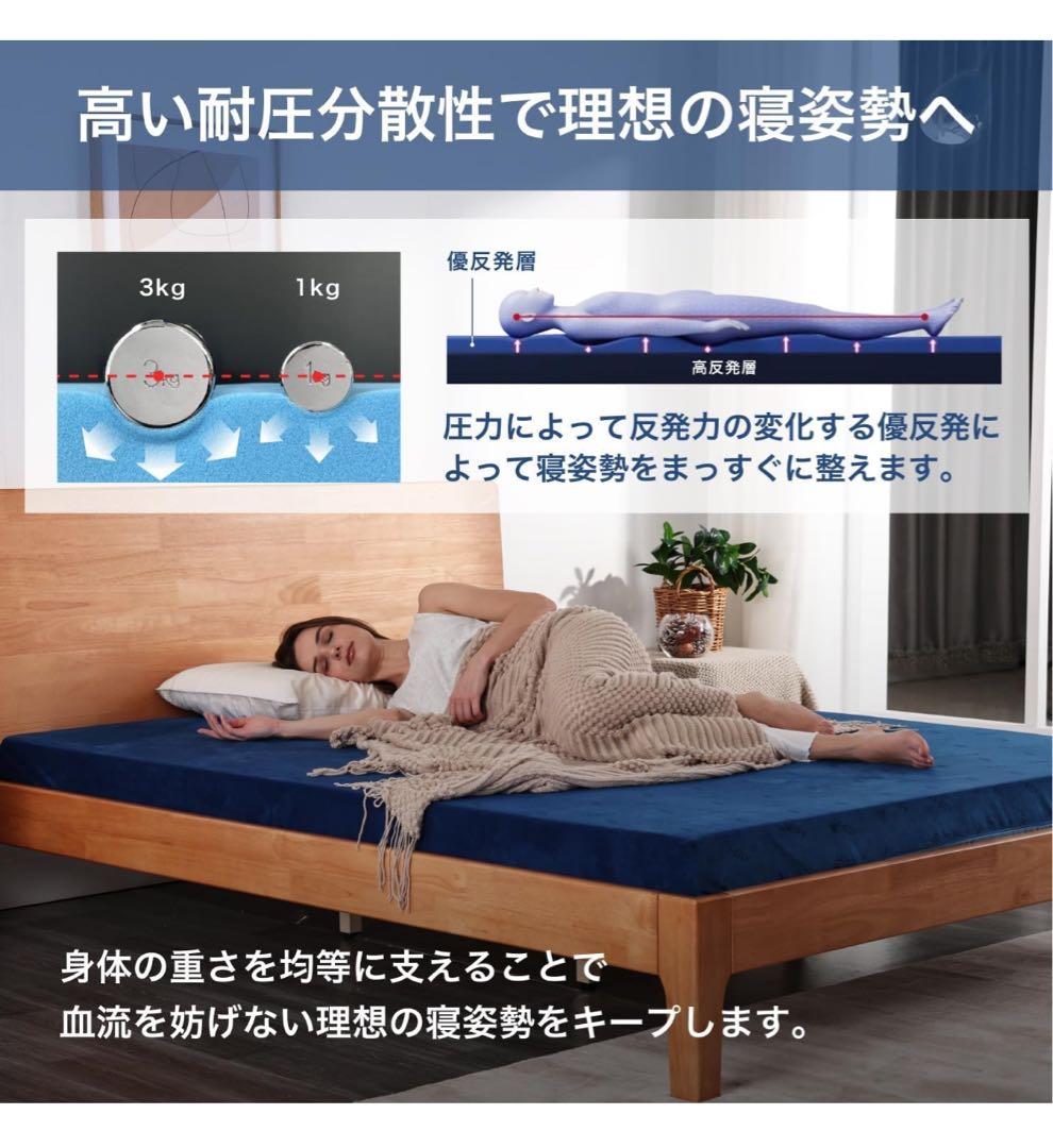 a*h様 エムリリーマットレス（ダブルサイズ、8cm）