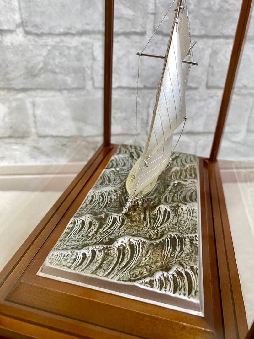 関工芸 ケース付 ヨット シルバー985 銀製品 STERLING 船 武比古