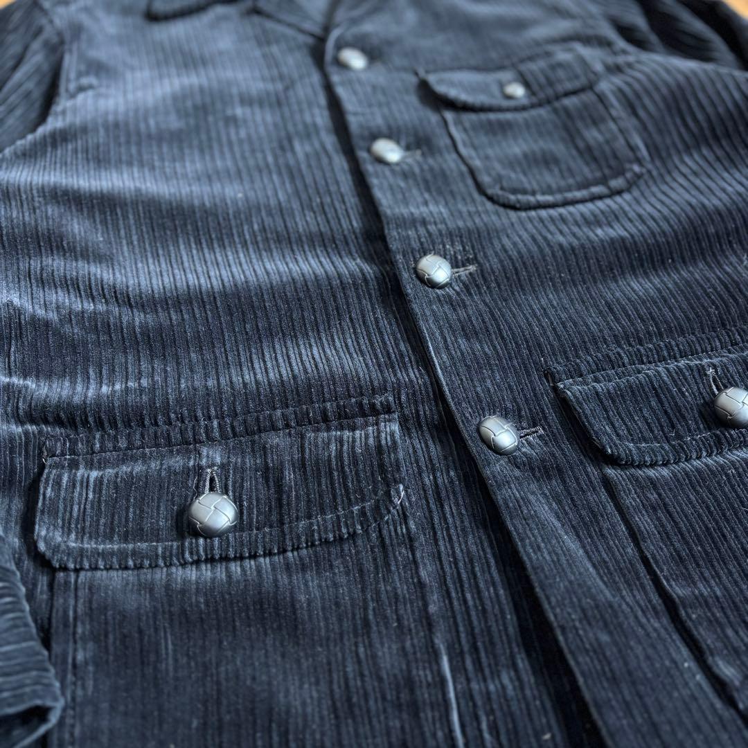Vintage 70s【ALL BLACK】太畝コーデュロイ ジャケット