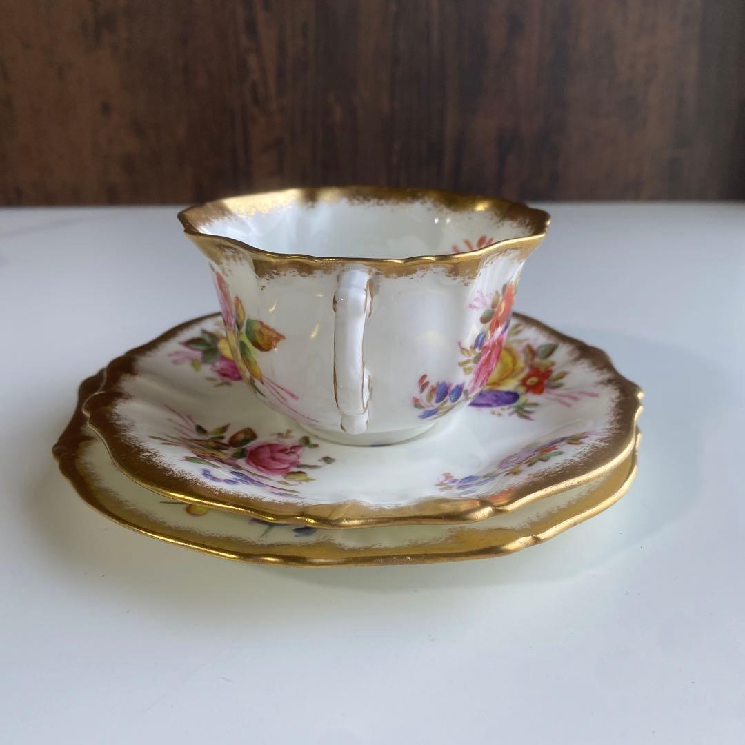 イギリスアンティーク　ハマースレイ ロントン　ドレスデン スプレイ トリオ