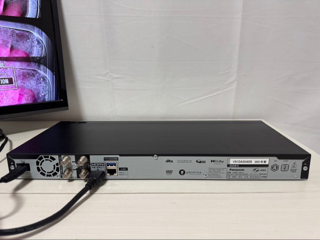 ブルーレイレコーダー Panasonic DMR-2W51 2021年製