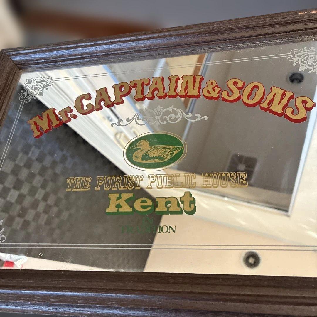 Kent ケント パブミラー アイビー 店頭 看板 鏡 ビンテージ