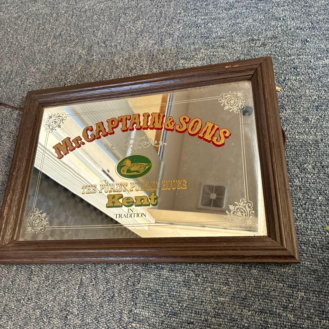 Kent ケント パブミラー アイビー 店頭 看板 鏡 ビンテージ