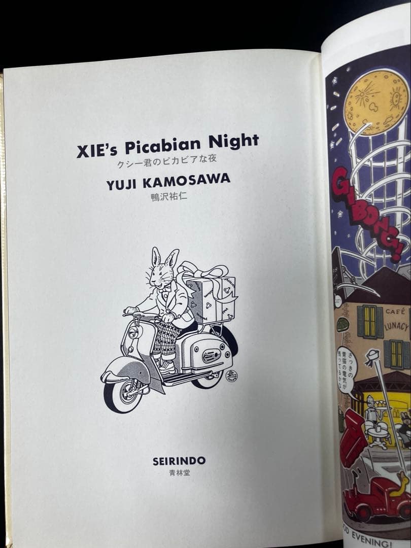 クシー君のピカビアな夜　鴨沢祐仁 初版　ハードカバー　ワイド版　B15