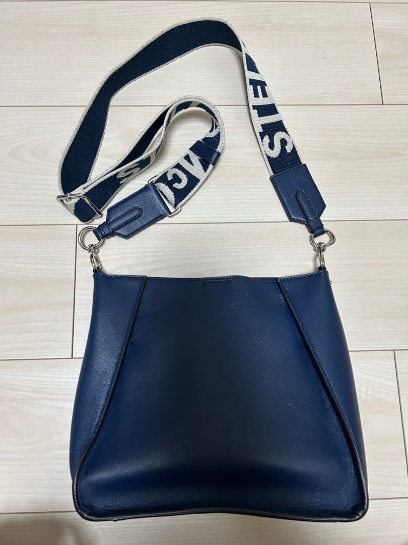 ステラマッカートニー　ネイビー ショルダーバッグ