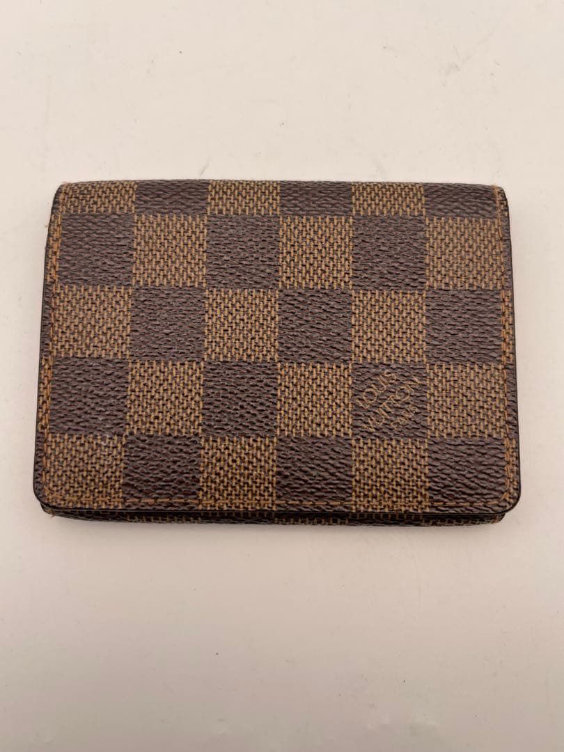 ルイヴィトン ブラウン 名刺入れ ダミエ