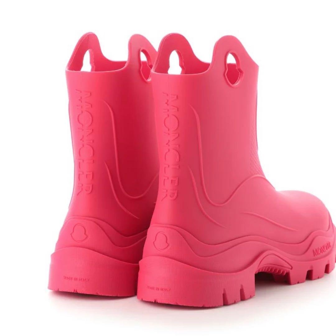 モンクレール MONCLER レインブーツ ピンク 37（約23.5~24cm）