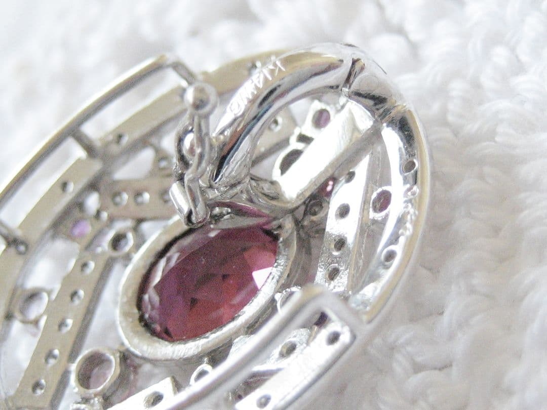 K14WGルベライト×ダイヤチャーム