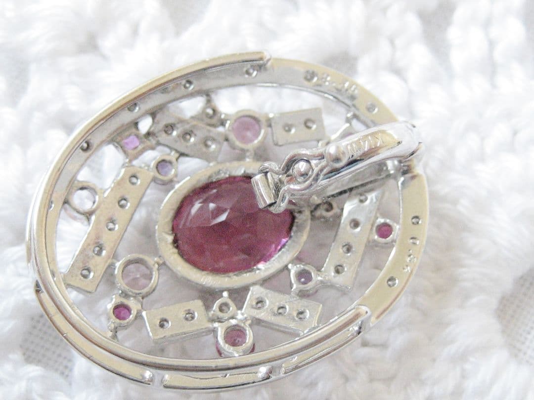 K14WGルベライト×ダイヤチャーム