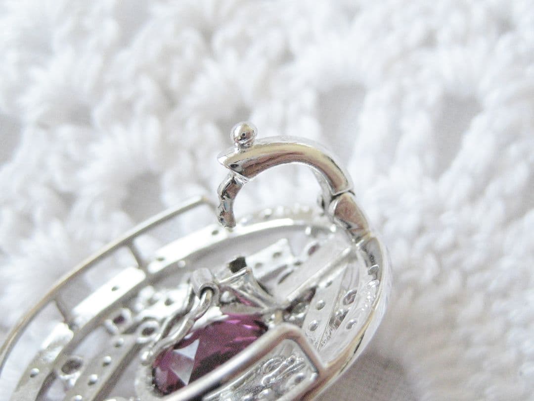 K14WGルベライト×ダイヤチャーム