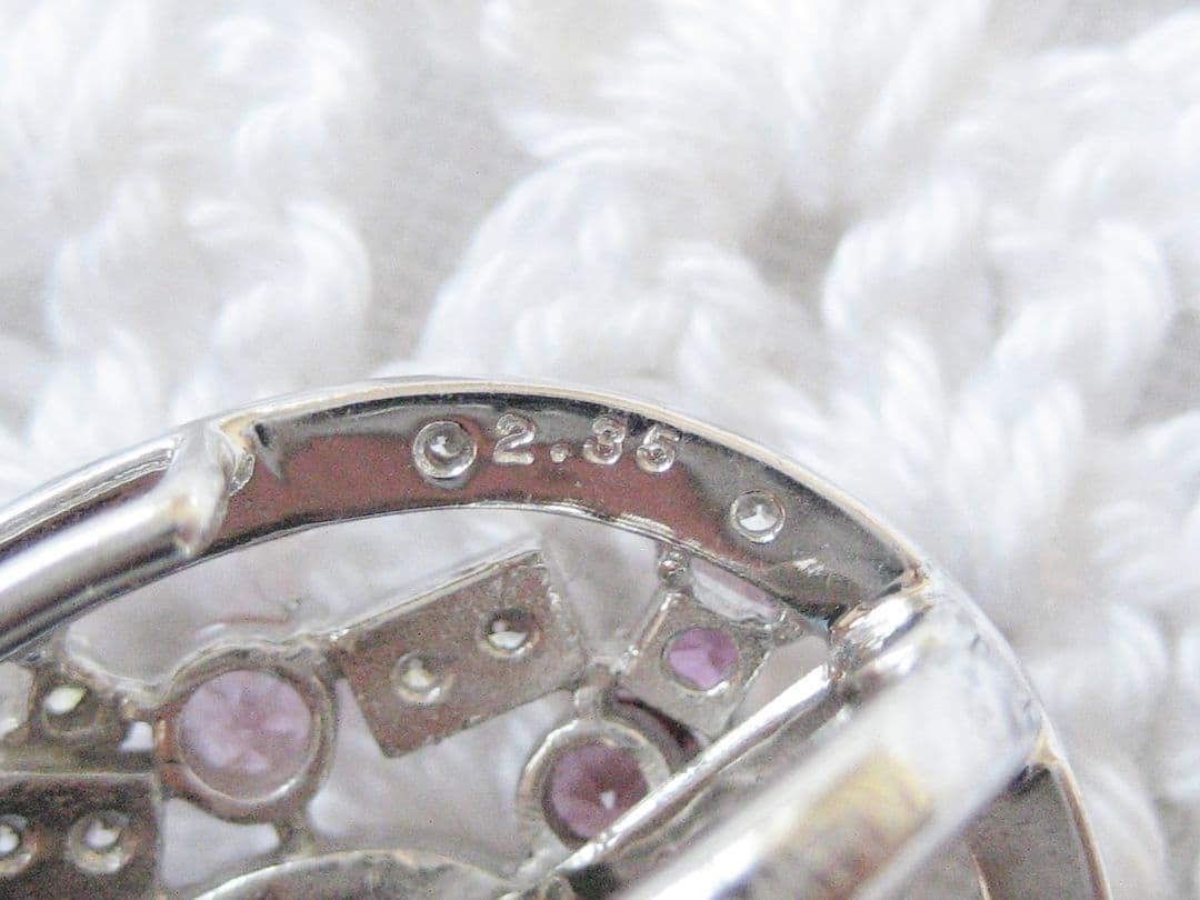 K14WGルベライト×ダイヤチャーム