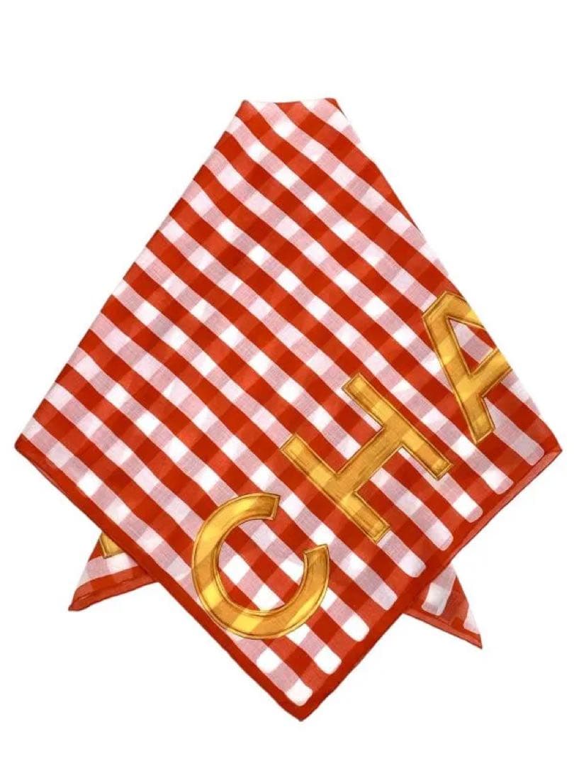 リルビさま専用　シャネル　ロゴスカーフ　ハンカチ　バンダナ　正規品