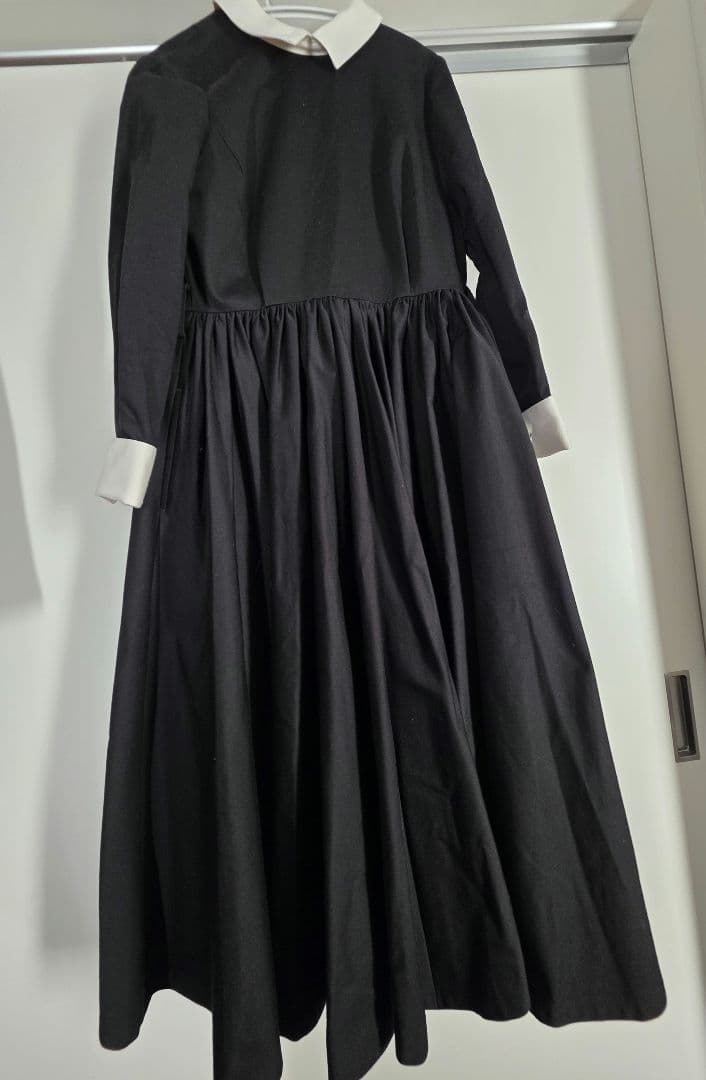 foufou ダブルカフスバイカラーワンピース #32