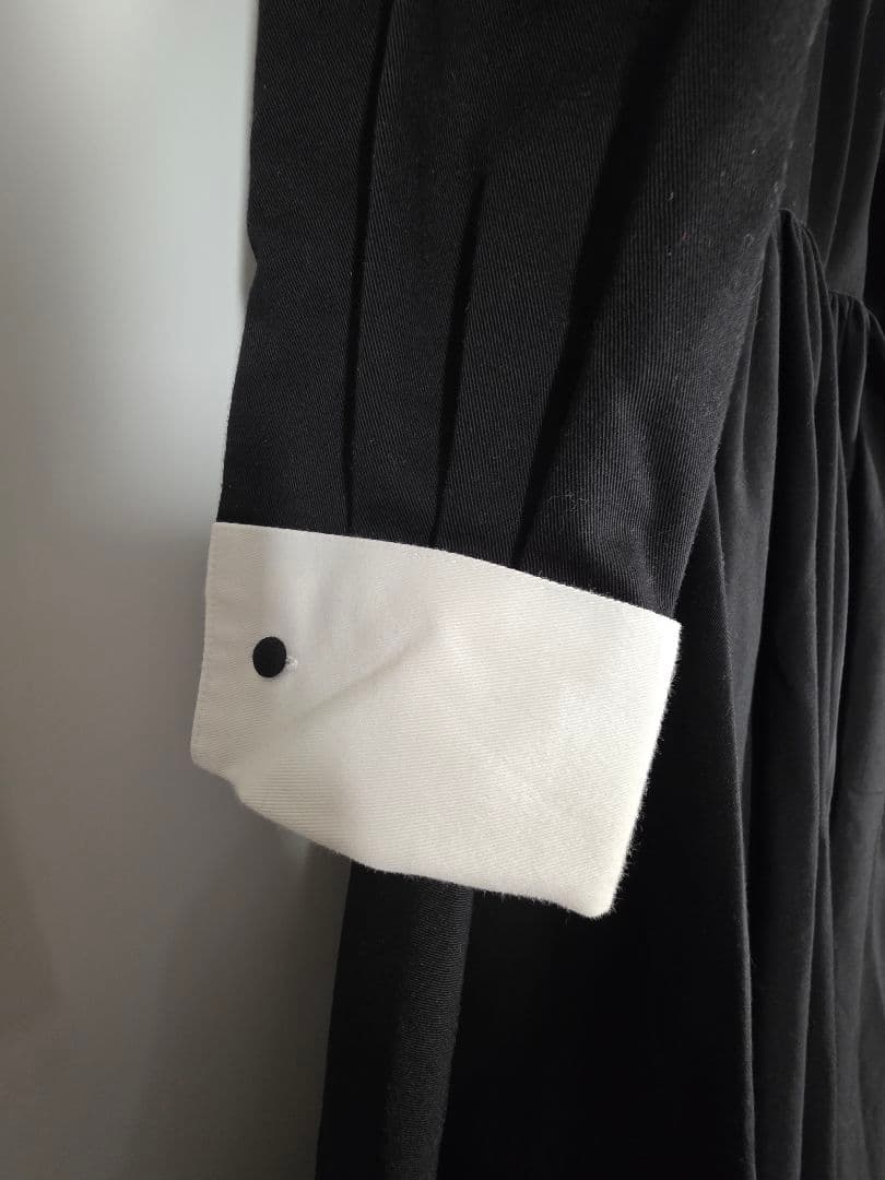 foufou ダブルカフスバイカラーワンピース #32