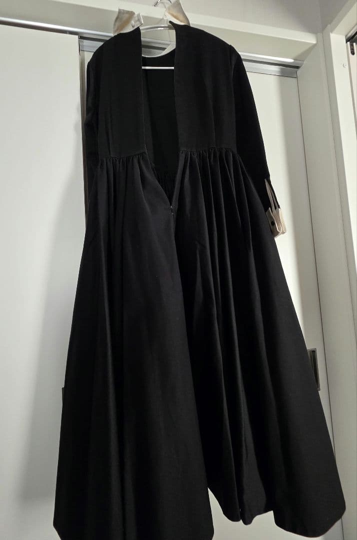 foufou ダブルカフスバイカラーワンピース #32