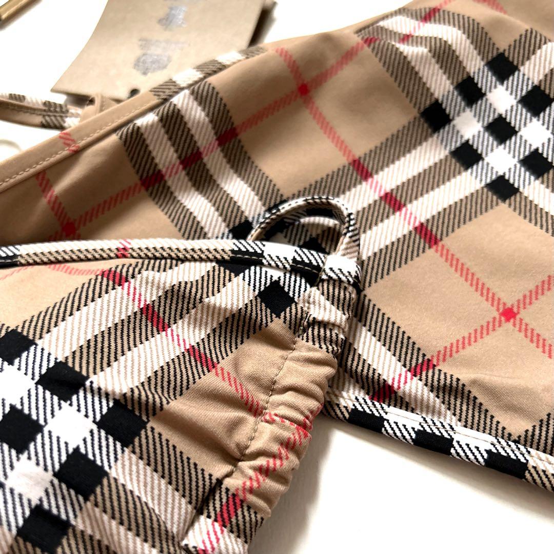 新品 BURBERRY バーバリー チェック ビキニ スイムウェア 水着 XS