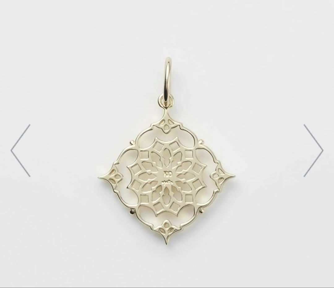 アガット　チャーム　レース　K10 ダイヤモンドチャーム