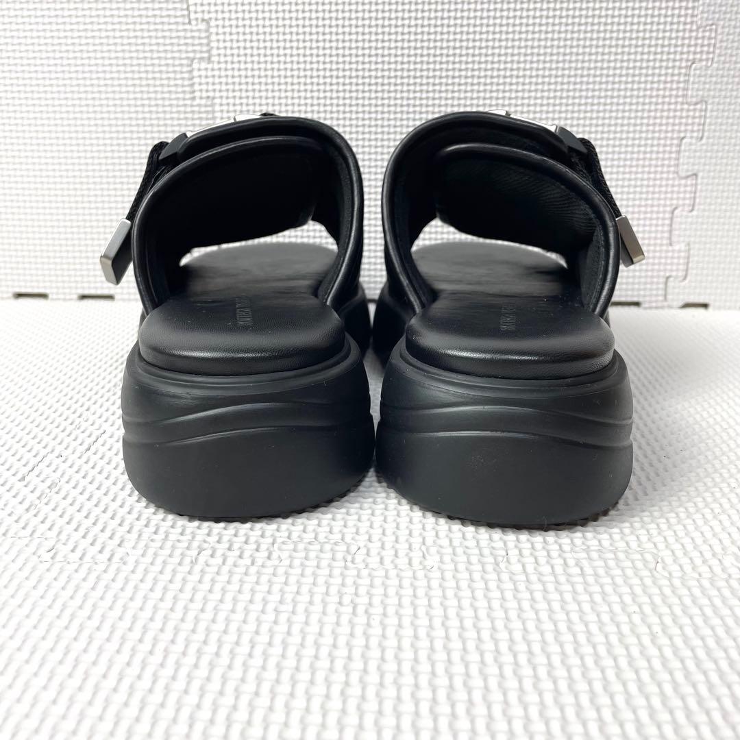 未使用級　ボッテガヴェネタ　フラッシュサンダル　レザー　厚底　ベルト　約24cm