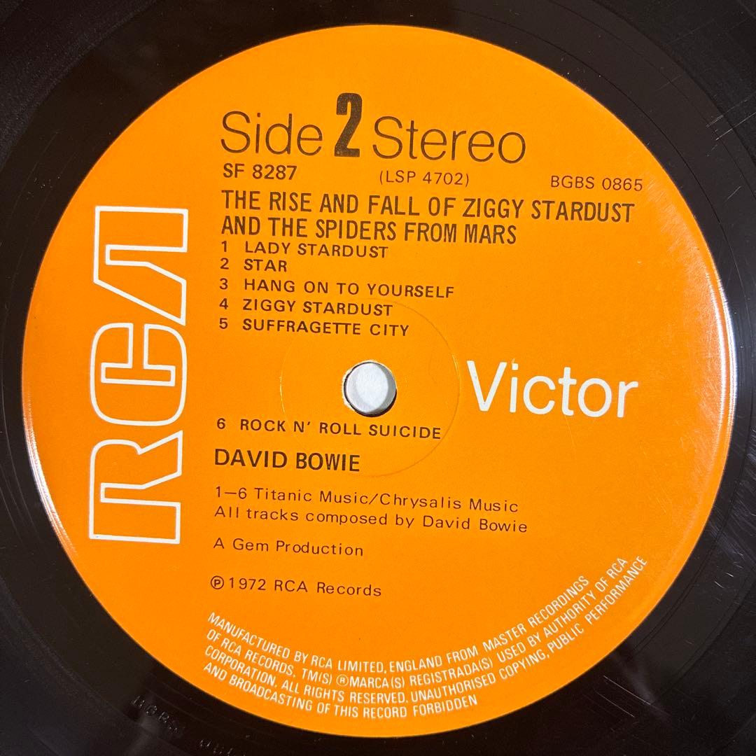 デヴィッドボウイ 名盤 レコード ジギースターダスト UKオリジナル盤