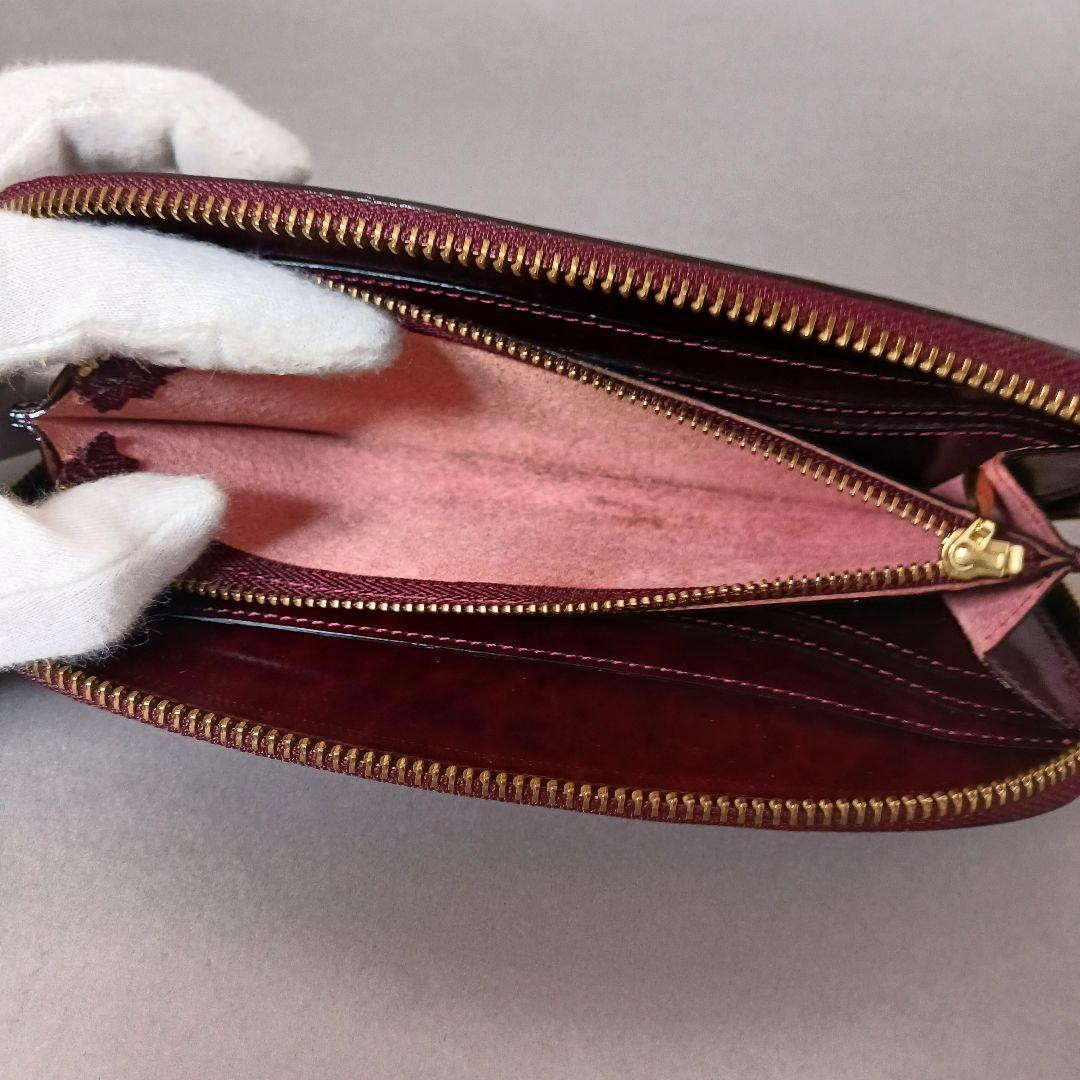 678/良品/ITAGAKI イタガキ/長財布/L字ファスナー/レザー/ボルドー