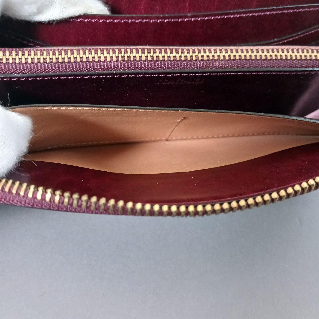 678/良品/ITAGAKI イタガキ/長財布/L字ファスナー/レザー/ボルドー