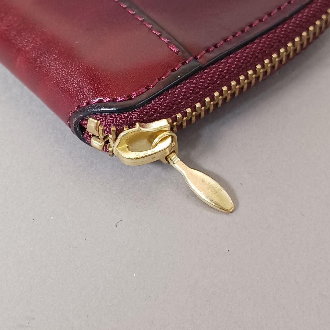 678/良品/ITAGAKI イタガキ/長財布/L字ファスナー/レザー/ボルドー