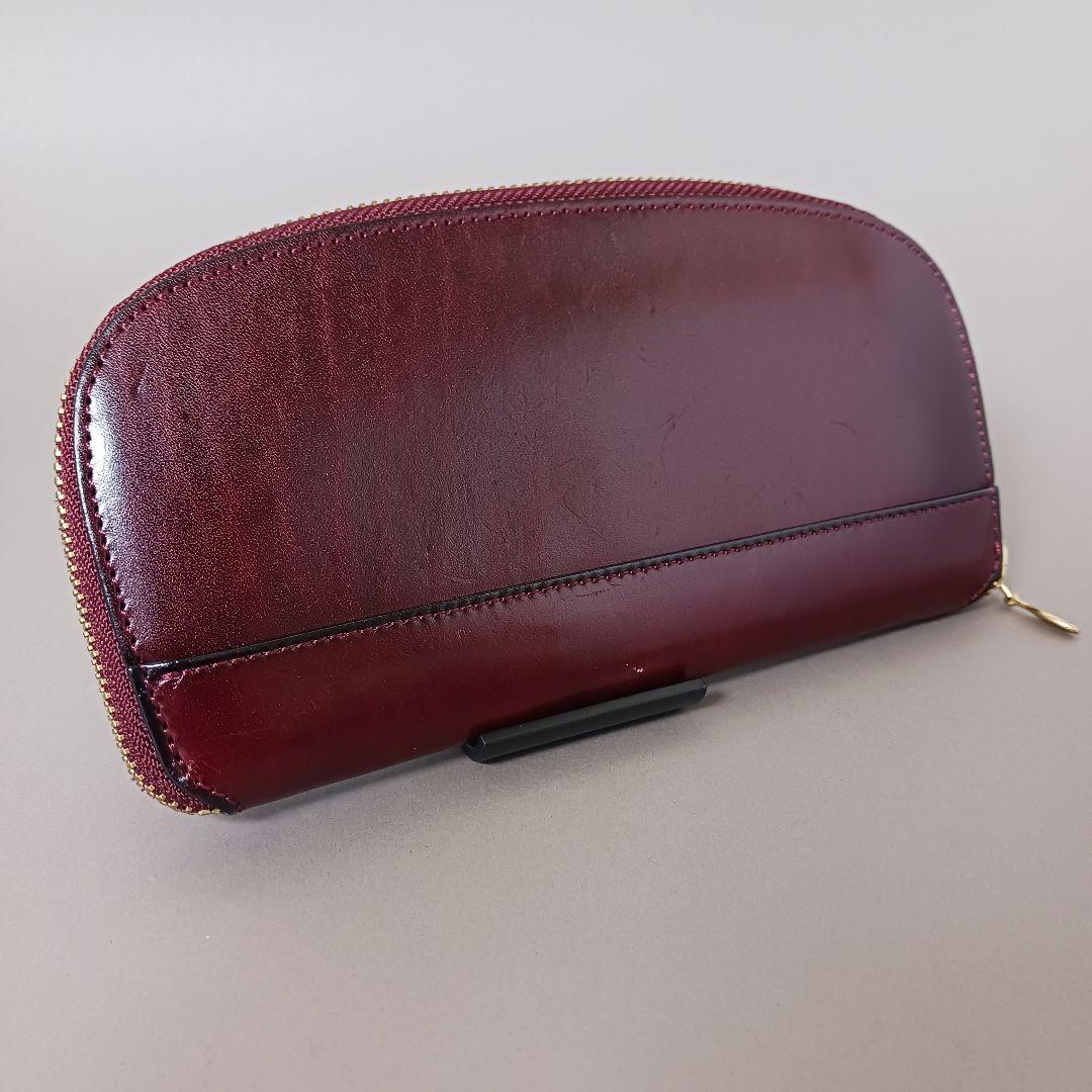 678/良品/ITAGAKI イタガキ/長財布/L字ファスナー/レザー/ボルドー