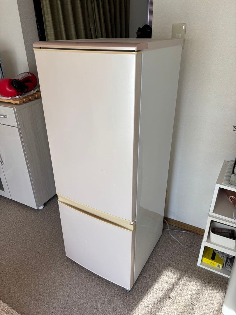 ホワイト 2ドア冷蔵庫