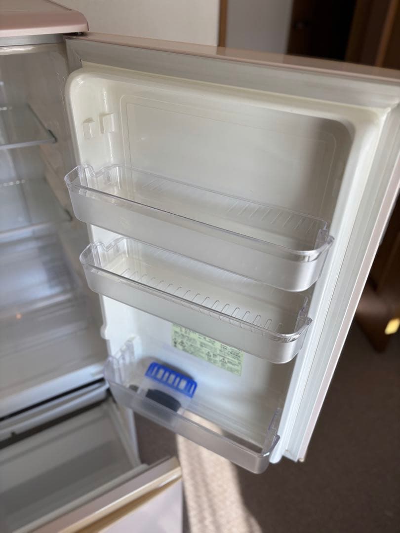 ホワイト 2ドア冷蔵庫