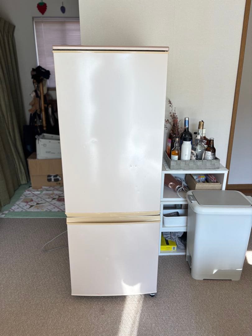 ホワイト 2ドア冷蔵庫