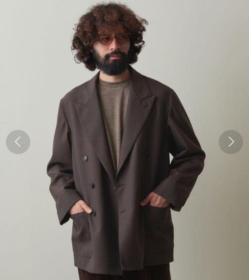 超高級★極美品★スティーブンアラン　ダブル6B　テーラードジャケット　ブラウン