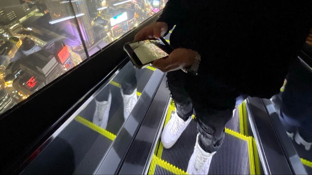 US UK drip HIPHOP スリムフィットダメージジーンズ 黒