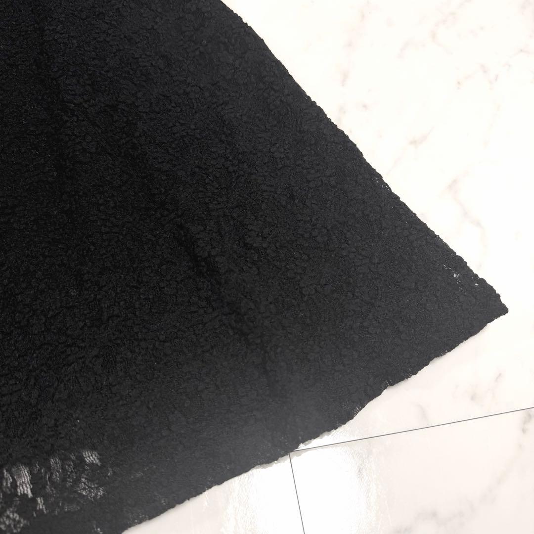 【美品】完売品✨️アニュアンス ヴィンテージ レース ドレス ロング 黒 美ライン